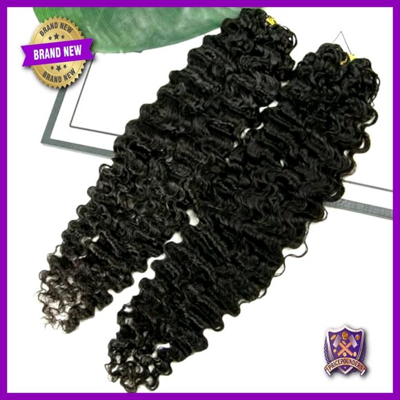 18 Inch Human Hair Extensions 120g Knotless Pre-Separated Curly Crochet main image 4